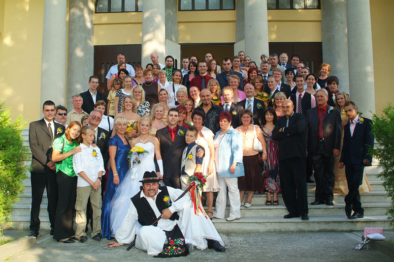 Esküvőfotózás csoportképpel