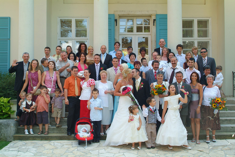 Esküvőfotózás csoportképpel
